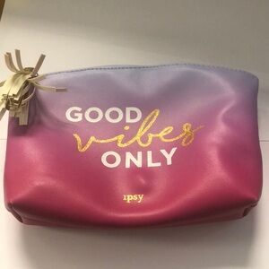 Ipsy Good vibes only makeup bag